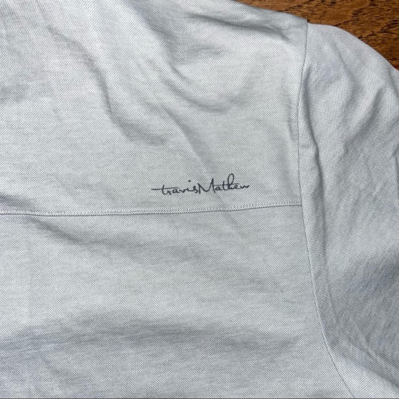 Travis Mathew Short Sleeve Polo Pocket Shirt Mens Size Large Gray. - Picture 9 of 10